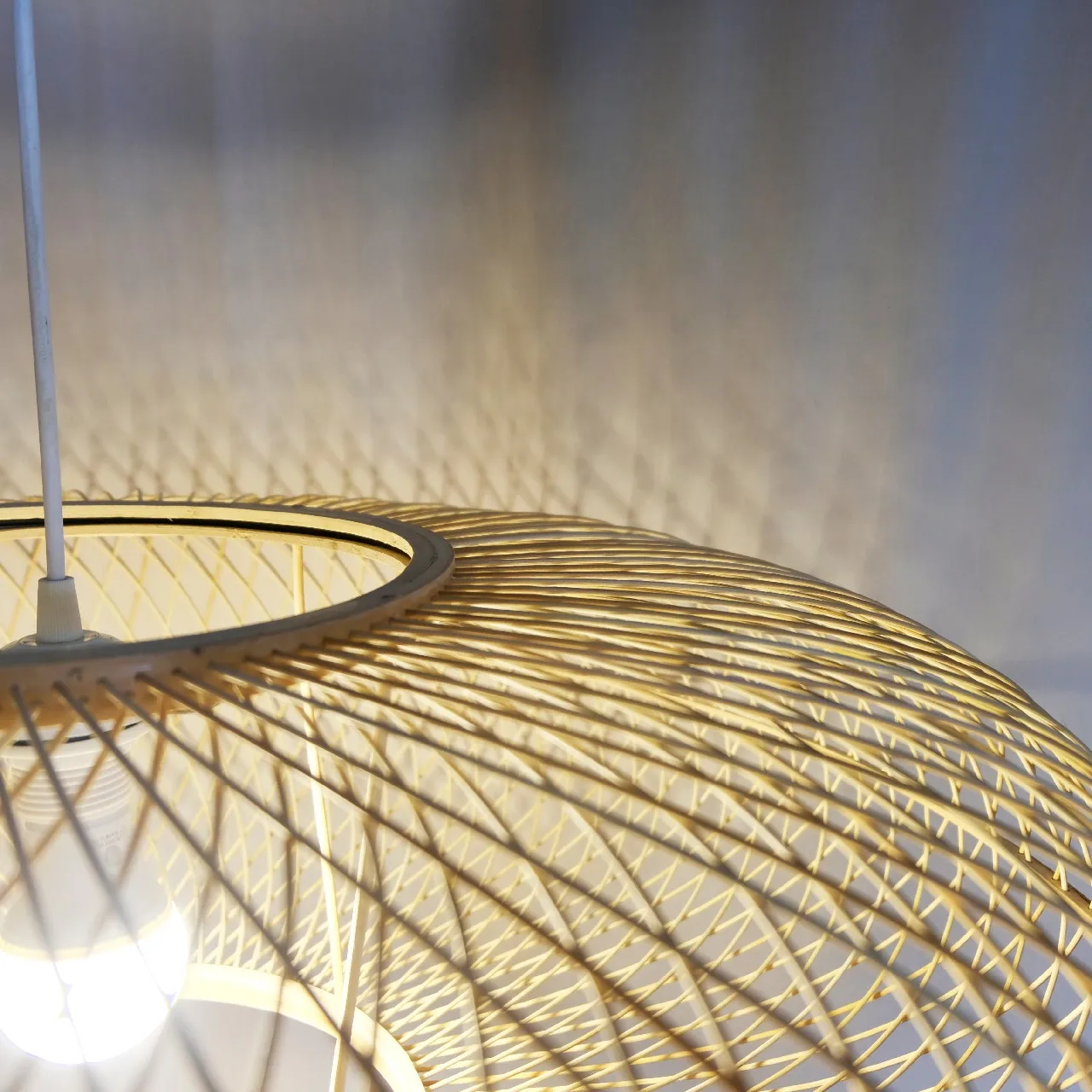 Wholesale Rattan Ceiling Bamboo Pendant Ornament Light Modern Lights For Home Hotel Villa Room Decoration