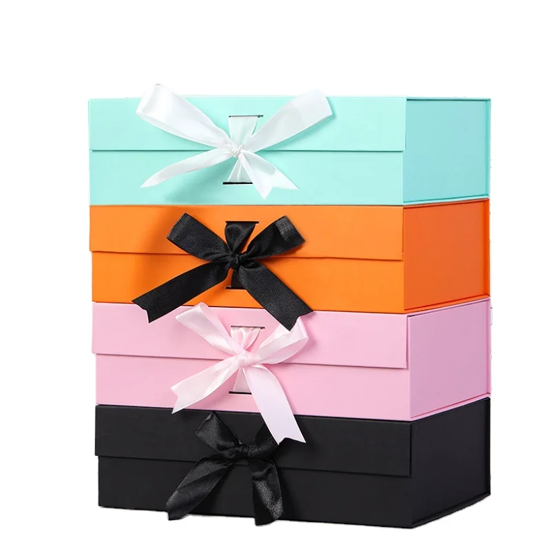 Custom wholesale good quality mix colors folding box for clothing/ shoes/ food/ gift/ cosmetic