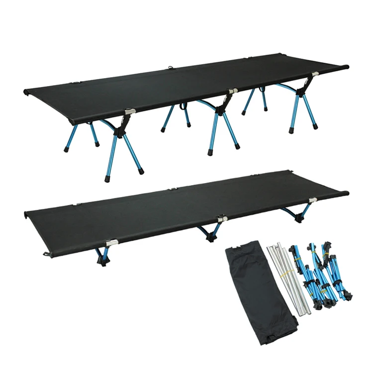 Lightweight Aluminum Folding Outdoor Portable Camping Cot Travel Ultralight Bed For Beach Hiking