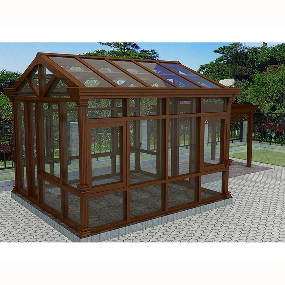 House Cuostomized Portable Sunroom House Used for Sale 4 Season Sunroom Home Garden Balcony Aluminum Frame Sunroom