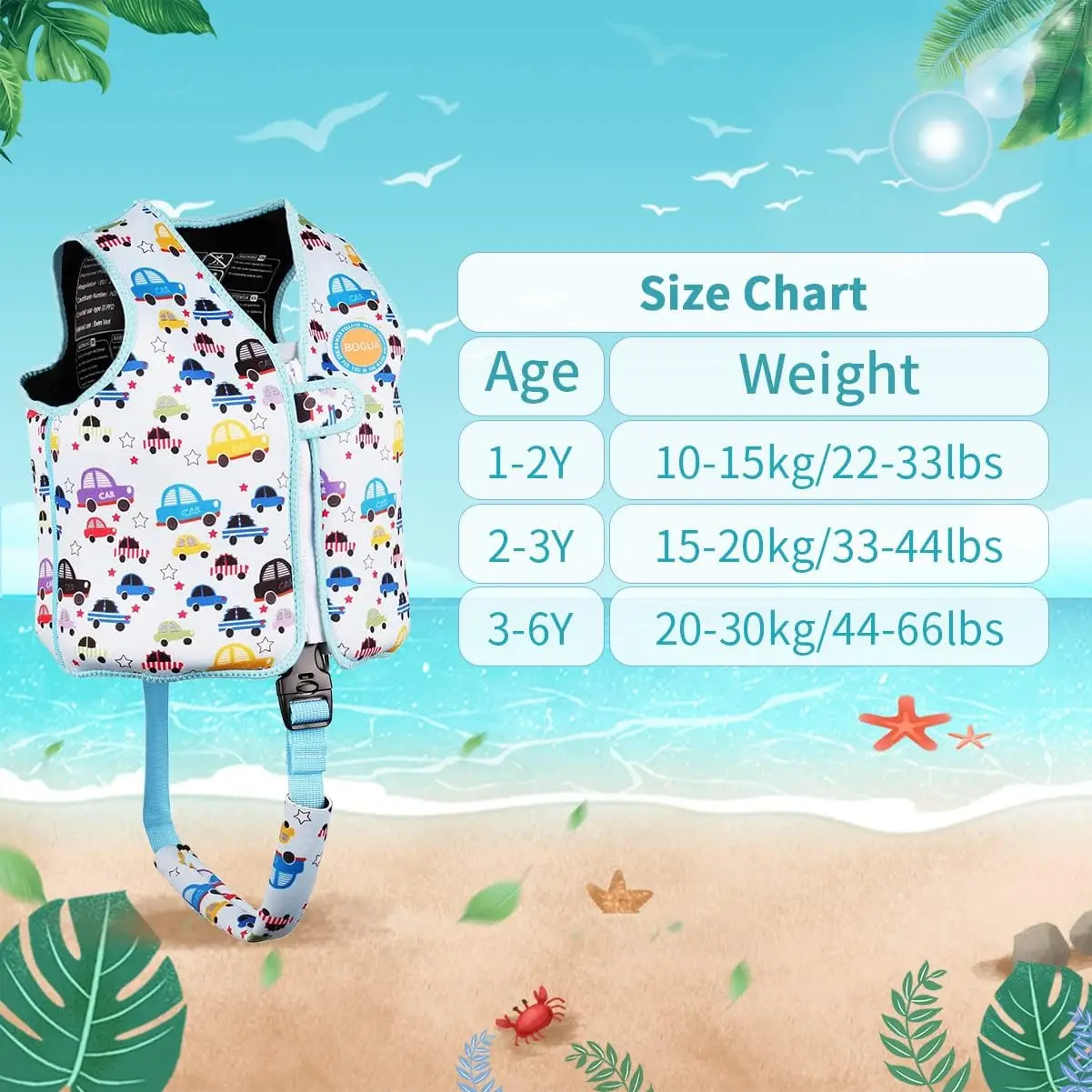 Kids Swimming Pool Swim Suit Floating vest Adjustable Swim Vest For Kids