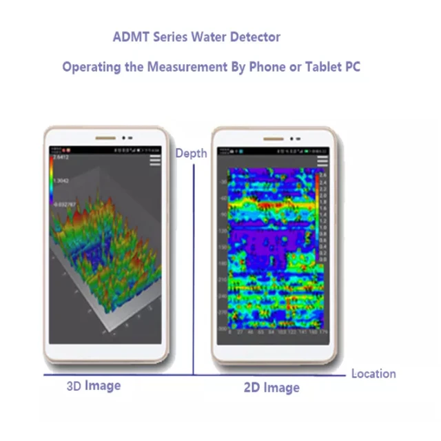 New Hot sale 300m ADMT-300HT2  3D Automatic Graph Industrial metal Detectors underground water finder