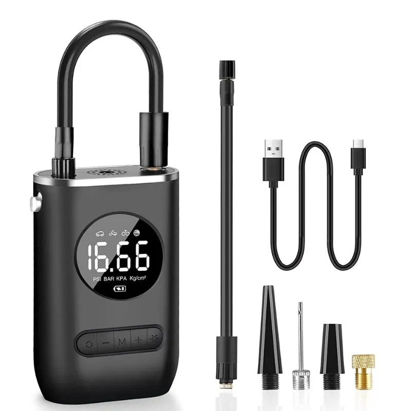 CZK-3668 Electric Car Bicycle Air Pump 7.4v 150psi 4000mAh Rechargeable Tire Inflator Wireless Compressor Digital Pump