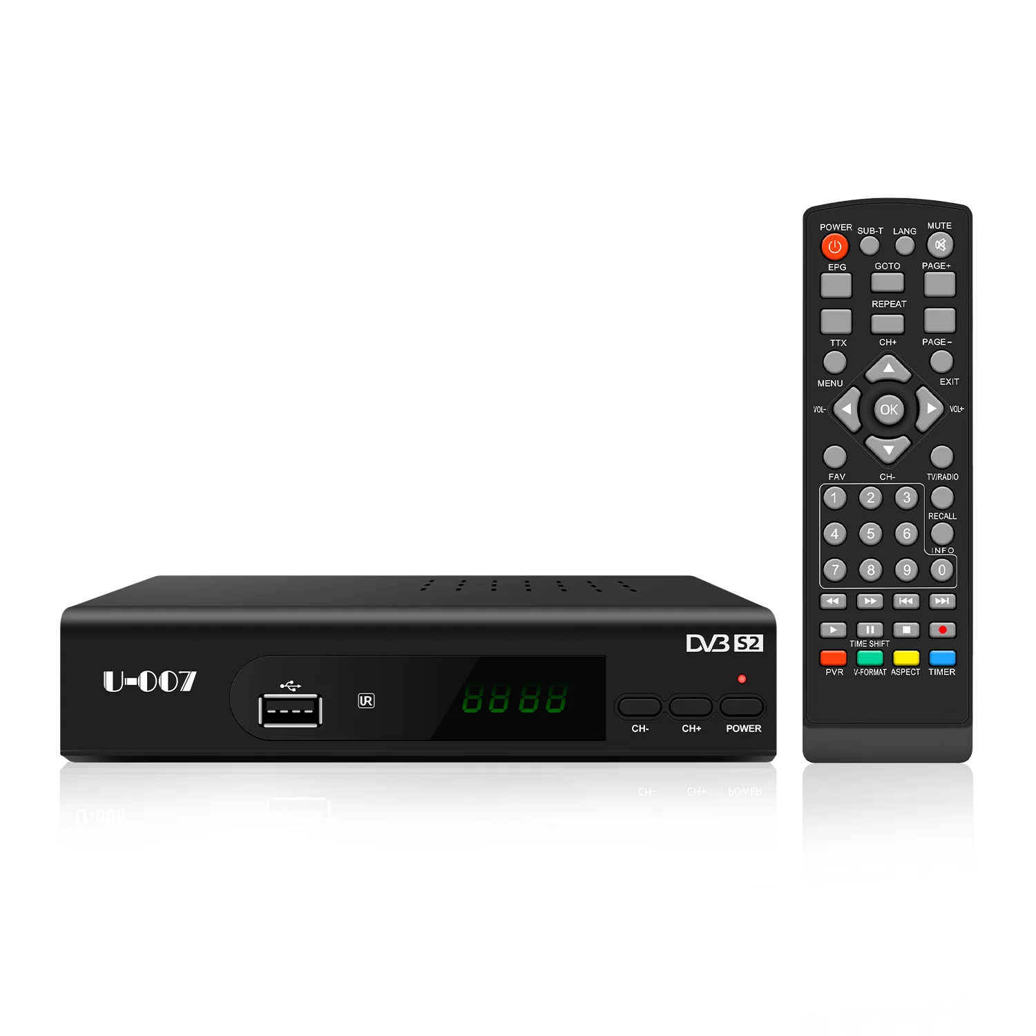 Customized DVB S2 satellite tv receiver 1080p hd tv decoder DVB S2 Set Top Box support PVR WIFI
