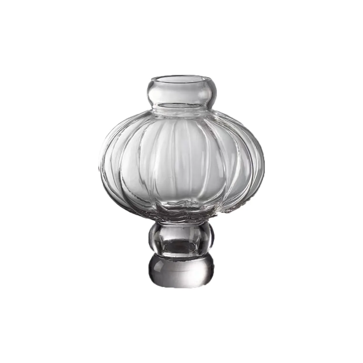 New Chinese retro Lantern Shape Glass Vase Custom Color Living Room Ornaments Home Decoration Glass Vase