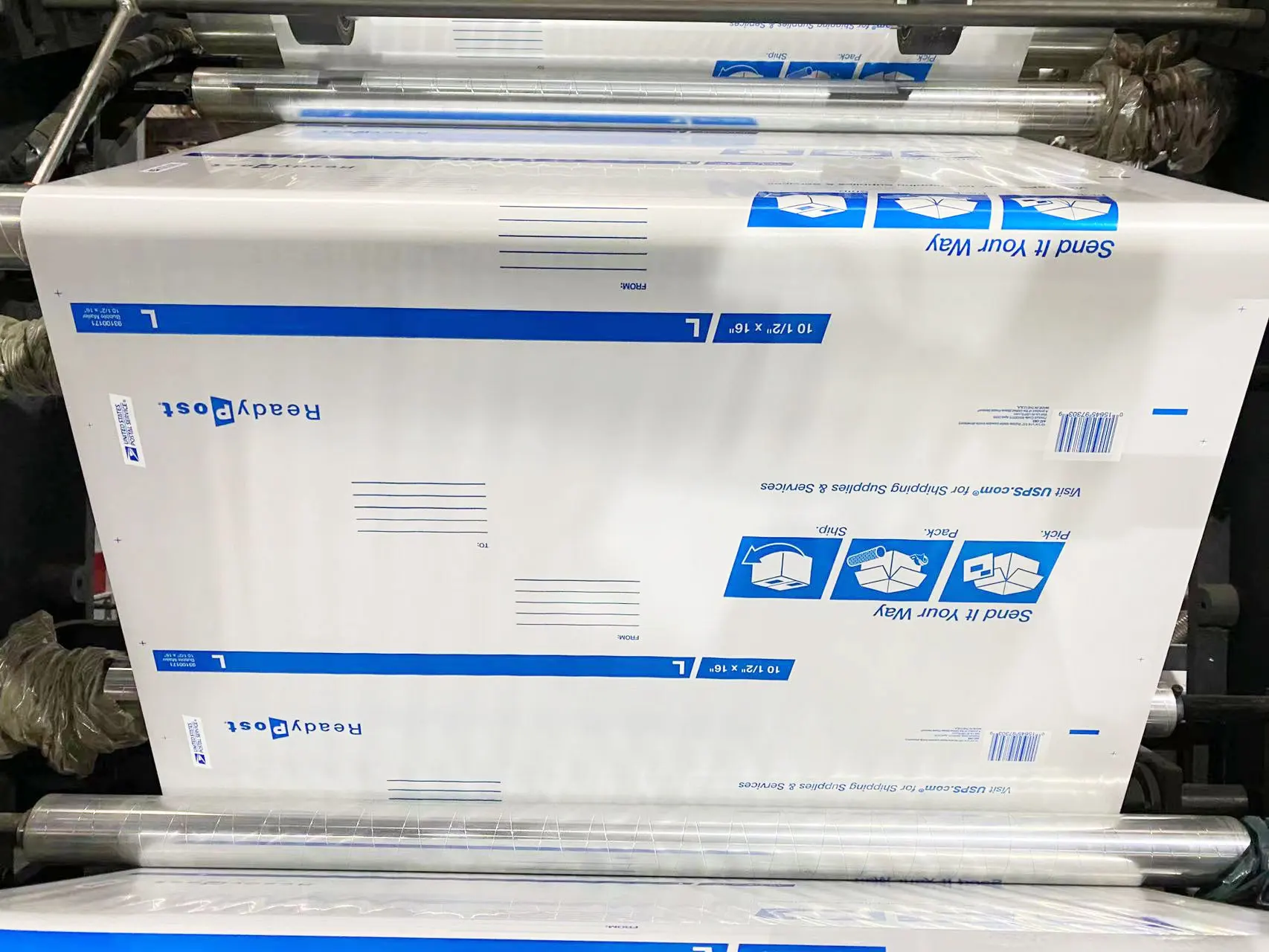 Factory Customized Pp Pe Flexo Printing Machine Express Package Logo Plastic Bag Flexographic Printer