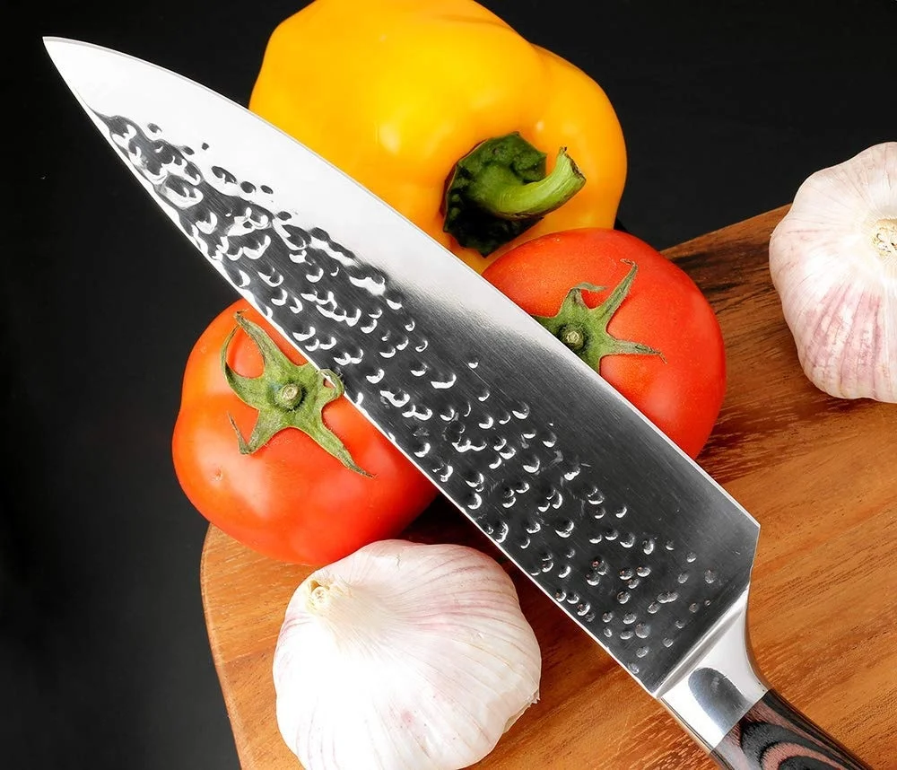 Professional 8 inch High Carbon Stainless Steel Paaka Wood Handle Kitchen Chef Knife