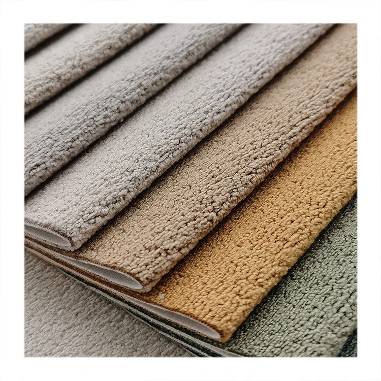 Foshan Factory Wholesale Home Textile Chenille Upholstery Fabric Rich suede texture