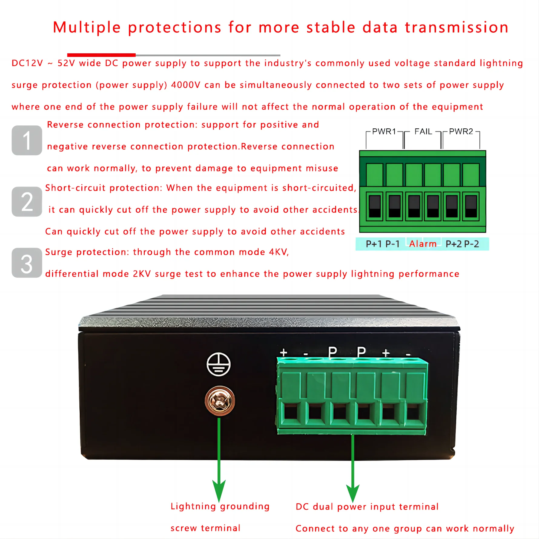 Fiber Optic Switch Industrial 100mbps/Gigabit Ethernet Switch for Security Surveillance Camera gigabit switch with sfp