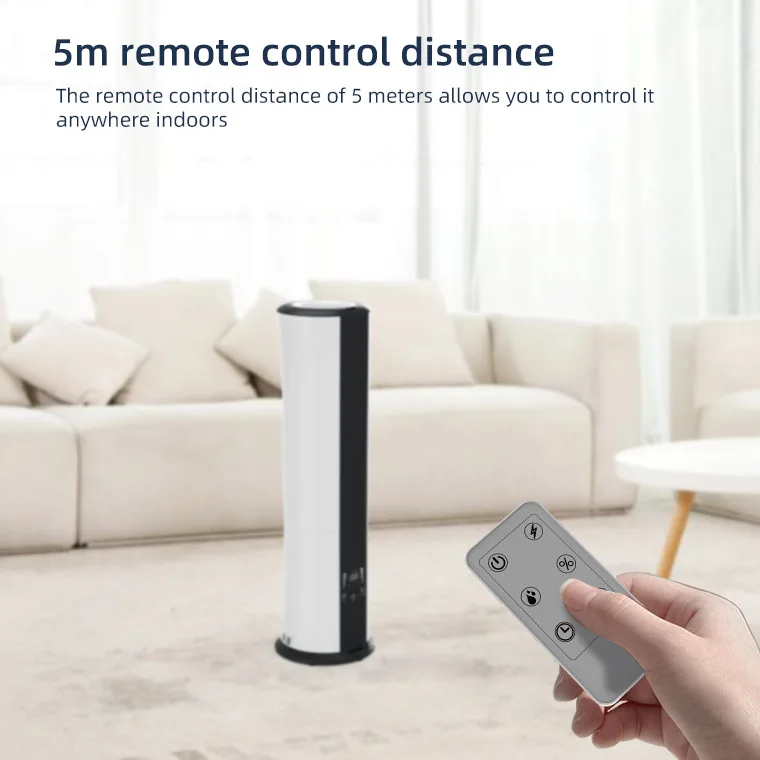 cool mist Mute smart Constant humidity Purifying water touch control LED Display 6.5L plastic ultrasonic floor humidifier