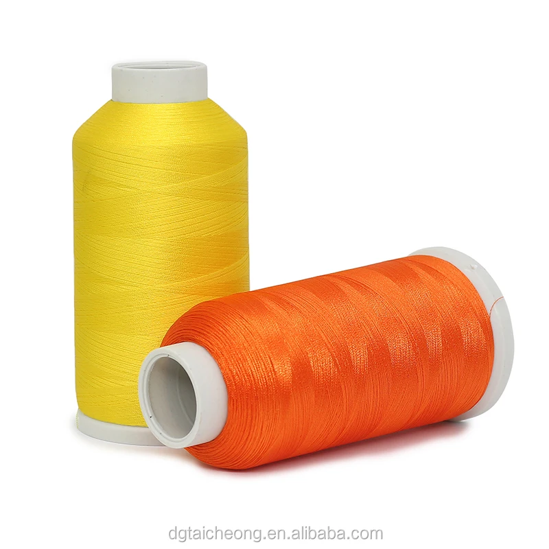 Cheap Bulk 5000M 120D 260 Colors Embroidery Polyester Thread Abrasion Resistance Skeins For Digital Missions Luminescent Mix