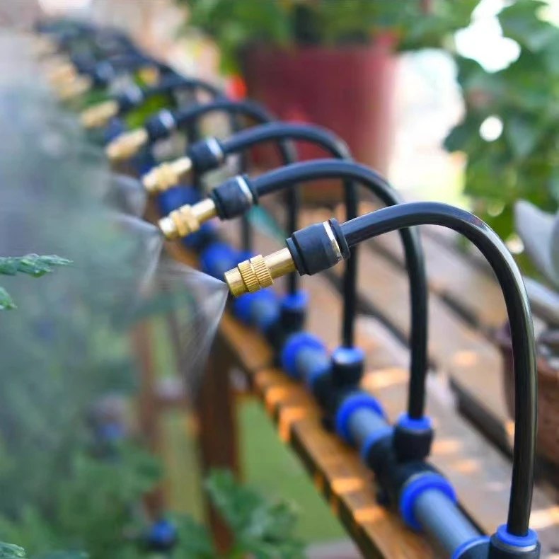 Automatic watering flowers universal spray quick-insert nozzle air conditioning cooling site dust removal garden watering spray
