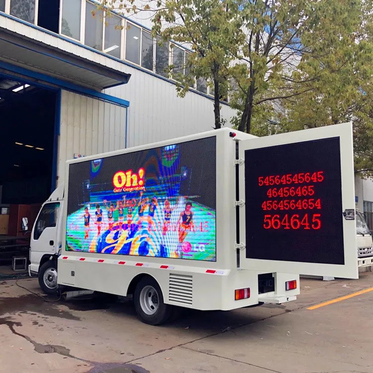 Best selling price outdoor display screen led mobile advertising trucks for sale