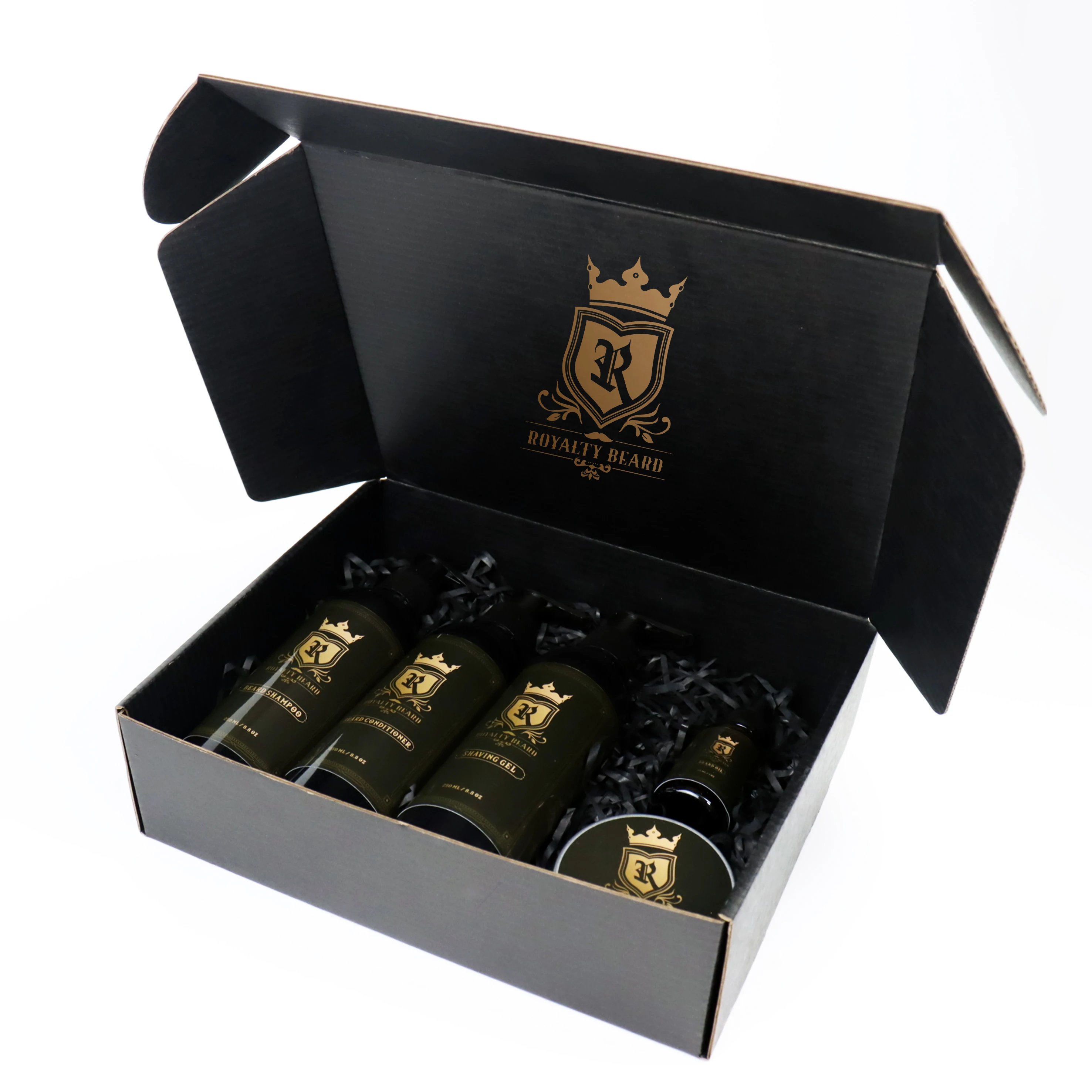 Natural Private Label Beard Grooming Kit Men Gifts Set 100% Organic Argan oil Beard Oil and Men Care Growth Beard Products