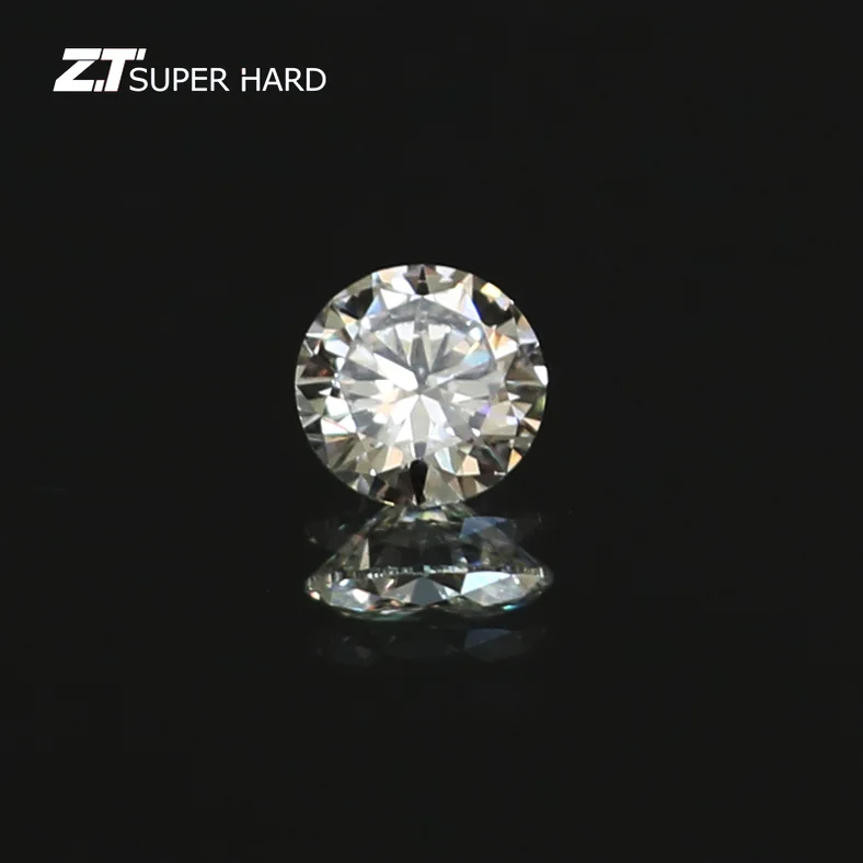 Polished lab cultured diamonds cultivated hpht synthetic diamond