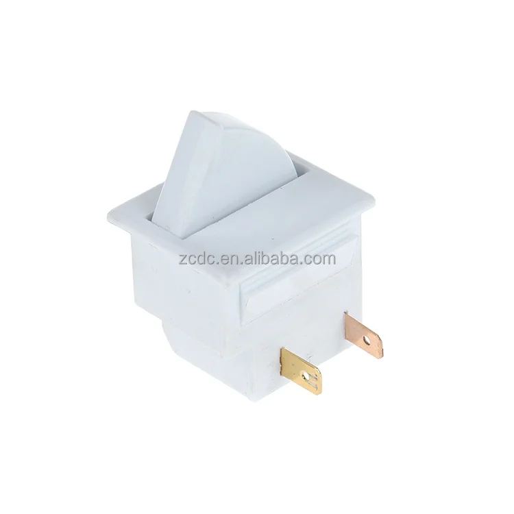 2024 новая Заводская поставка 2-контактный 12 мм 2А 250 В нормально открытый черный белый дверной выключатель для холодильника