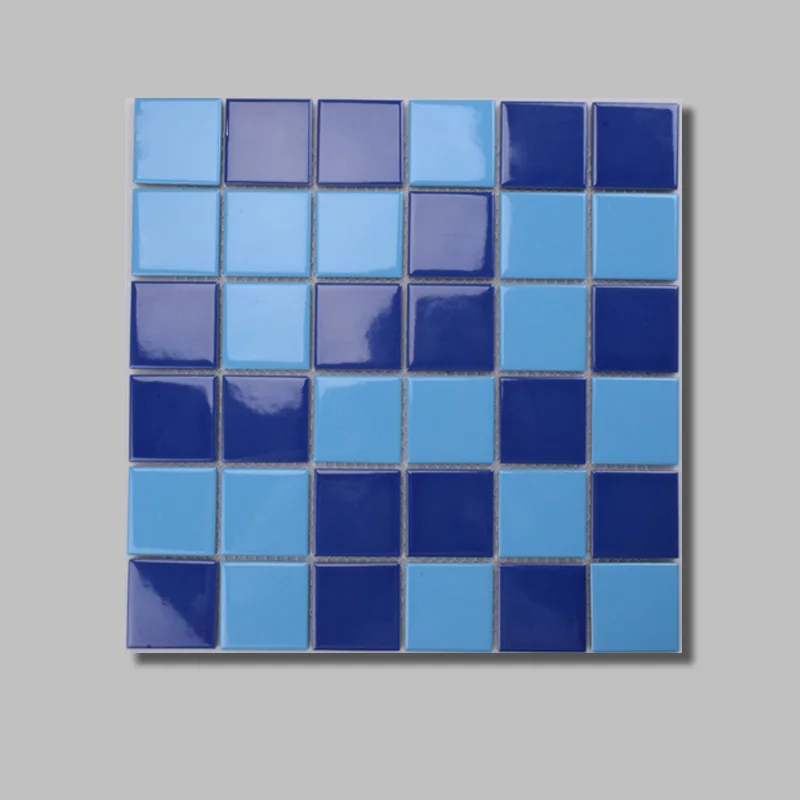 Mosaics Tile Competitive Price 2x2 Premium Stocks Ceramic Pool Tile Porcelain Square Main Stock 300*300mm Mesh-monuted Parquet