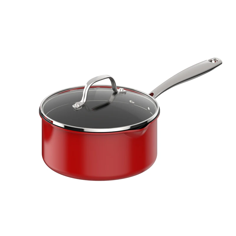 Aluminum Cookware Set 7 Piece Pan And Pot Set Cookware Set Cooking Red Point Patterns Change With Temperature