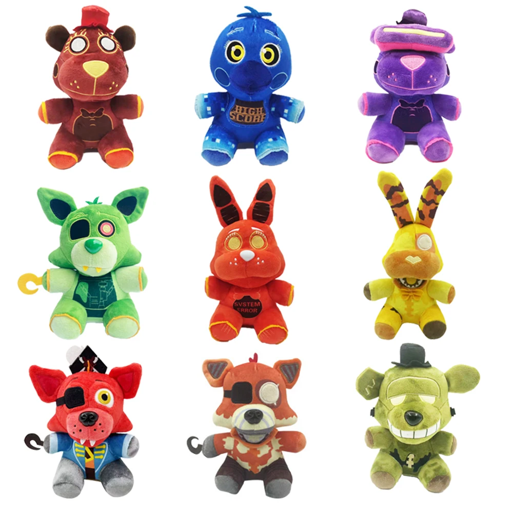 ROXGOCT 20 см пять ночей в Freddy FNAF куклы и мягкие игрушки Золотой fazbear Mangle foxy bear Bonnie плюшевое чучело
