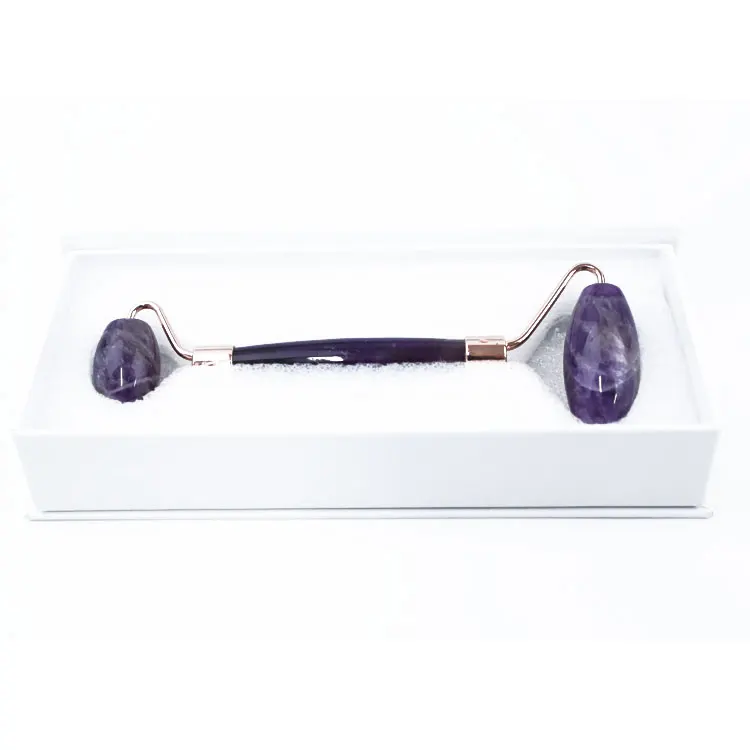skin rejuvenation natural stone massage royal jade amethyst facial roller