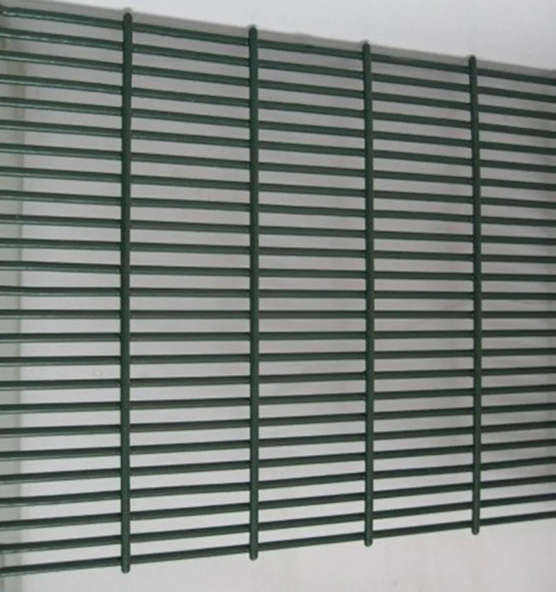 hot sale galvanized anti climb 358 security fencing powder coated with barbed wire