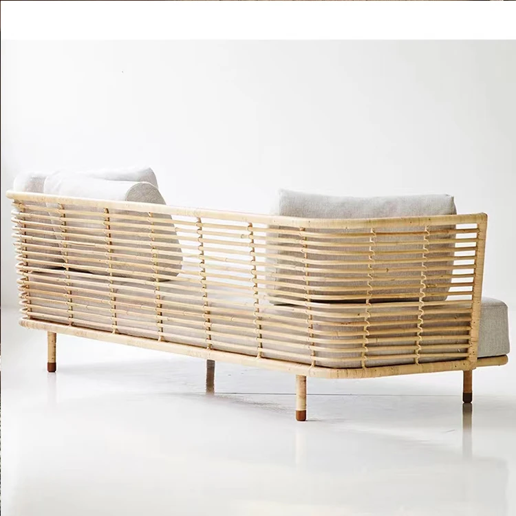 Luxury Garden Rattan sofa set Hotel patio aluminum furniture terrace wicker sofa set outdoor furniture