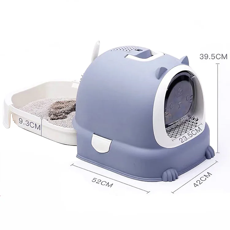 Direct Sell Big Space Fully Enclosed Door Large Cat Litter Box Deodorizing Cat Indoor Automatic Cat Toilet