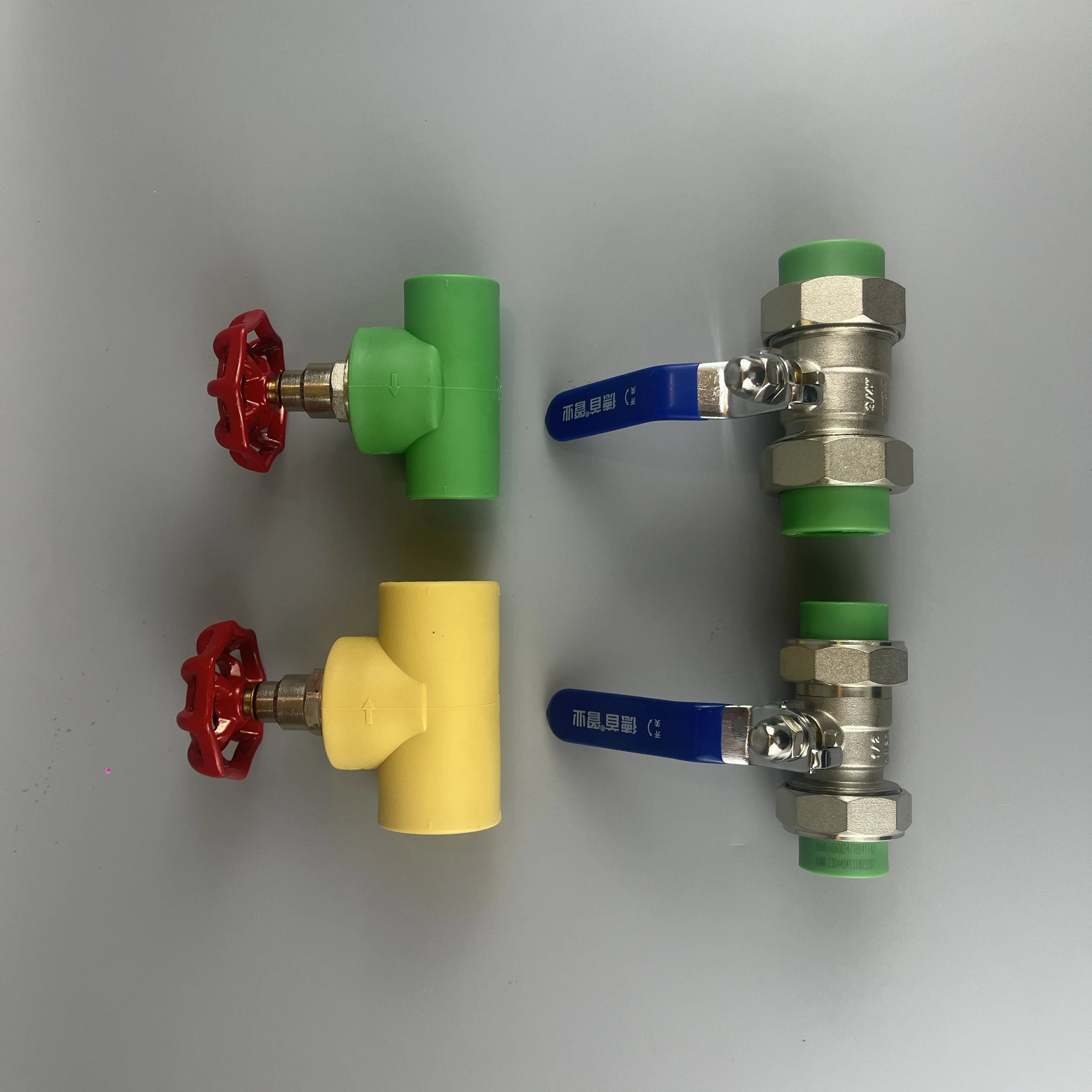 Deso ( 20-63mm ) plastic pipe welding ppr brass concealed stop valve with handle