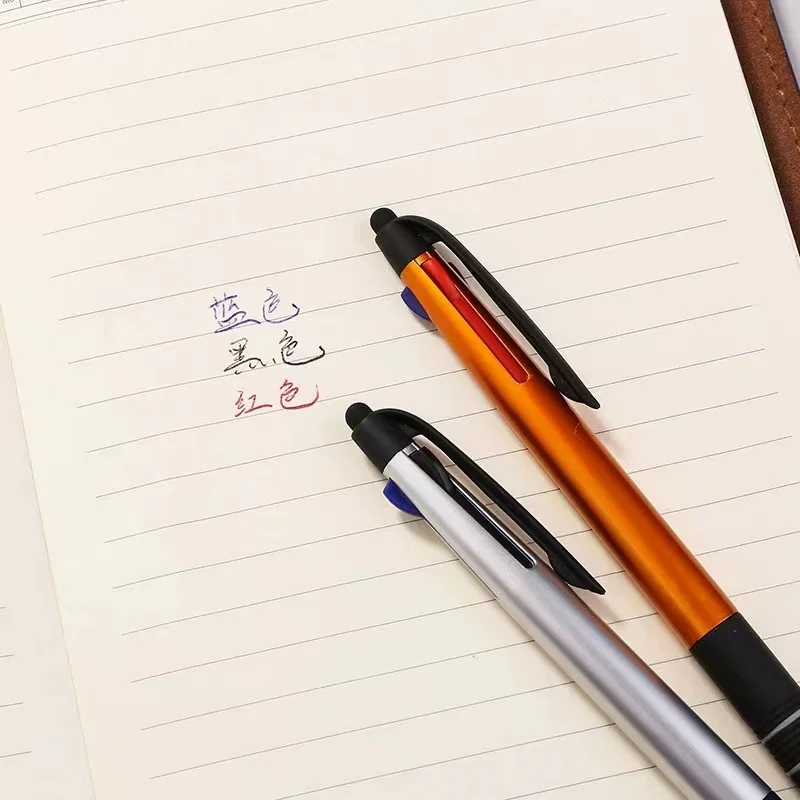 3 in 1 multifunction multicolor  cheap  Ball pen with logo