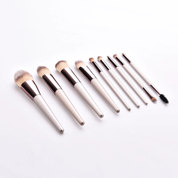 Make Up Brush Set 9pcs Delicate Makeup Brushes Powder Foundation Contour and Eye Brushes 2019 New Model