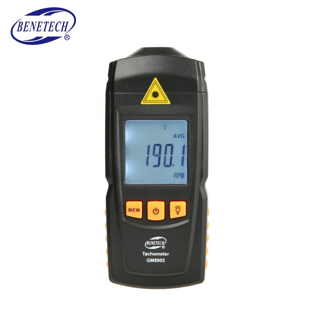 GM8905 новый дизайн мини черный цифровой тахометр для неразрушающего тестирования