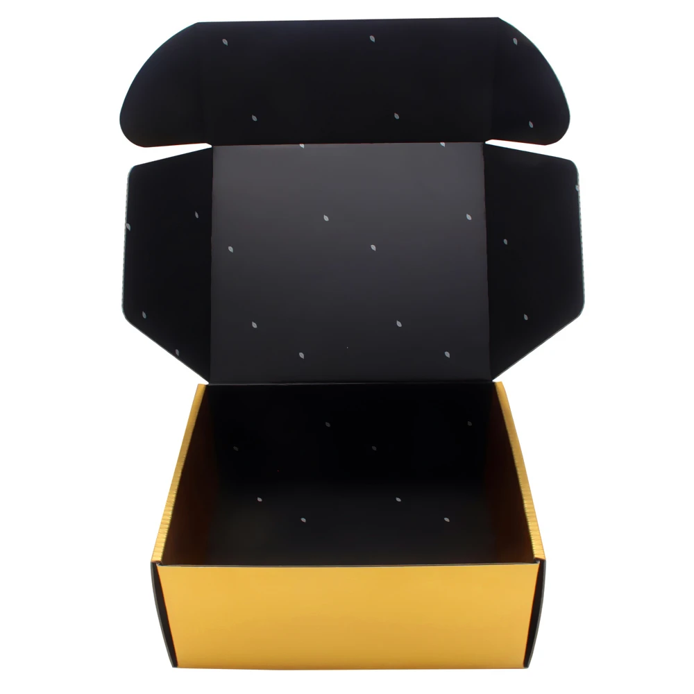 Wholesale luxury branded logo printed micro corrugated cardboard box carton boxes