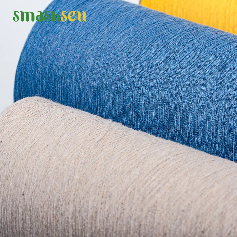 High Elastic T-shirt Yarn For Knitting Undyed 65/35 Polyester Cotton Yarn