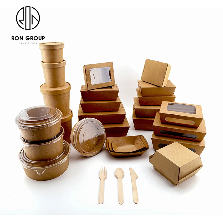 factory customized disposable fast food containers takeaway box restaurant packaging