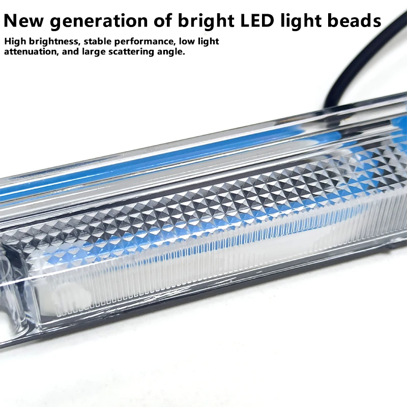 5 Colors 12V LED 60 Lights Universal Acrylic Plastic License Plate Cover Frame