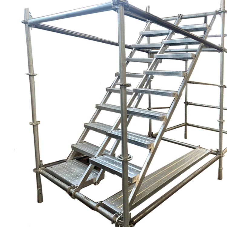 ringlock scaffolding galvanized steel tower staircase or ladder or stair platform andaimes layher for building construction