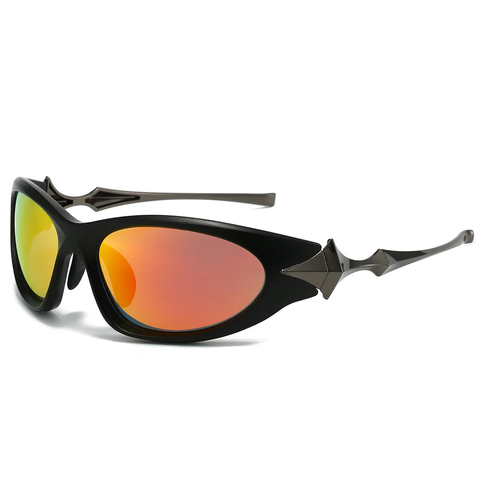 Hot Cyberpunk ins y2k shades uv400 classic high quality metal luxury sunglasses men 2024 fashion lentes de sol custom