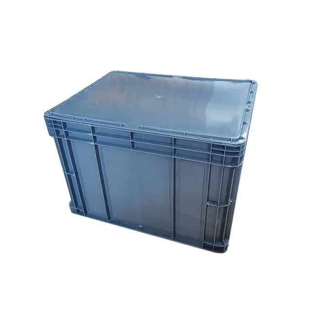 Foldable Pallet Logistic Storage Turnover Moving Crate with Lid Plastic Coaming Box with lid