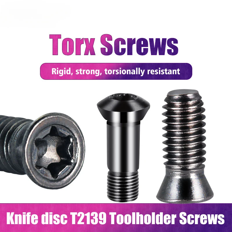 Fastener Screw M2 M2.5 M3 M4 M5 Hardware Accessories Black Plum Blossom Carbide Turning Insert 12.9 Grade for CNC Lathe