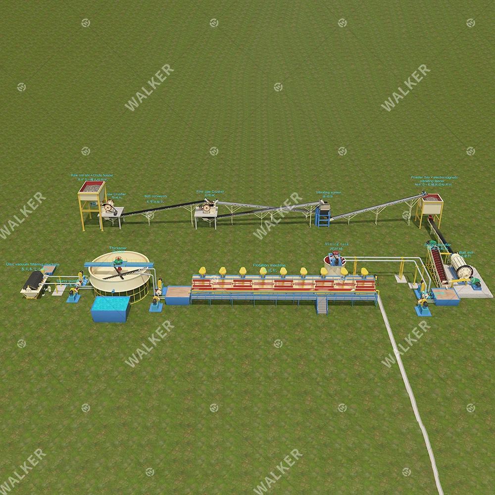 250TPD Complete Mining Flotation Separation Flotation Plant For Lead And Zinc