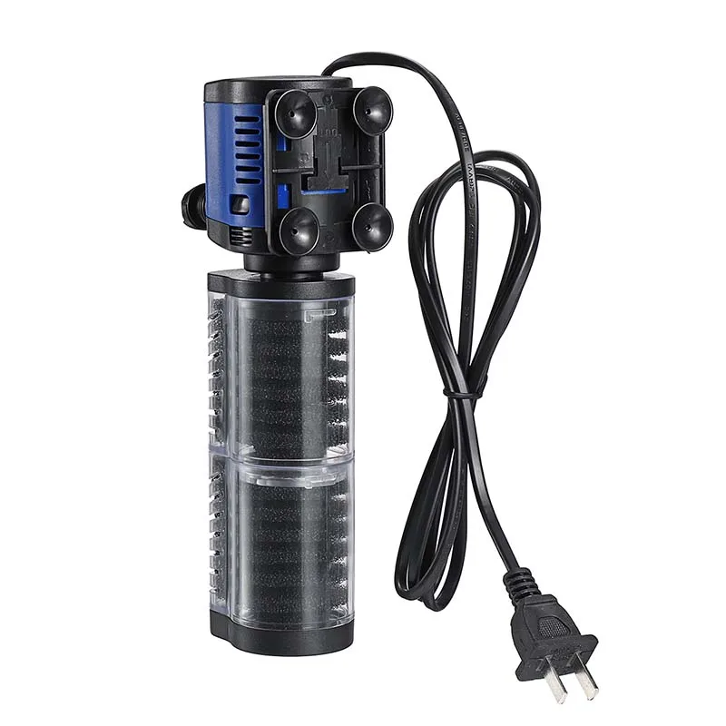 3 In 1 Submersible Aquarium Filter Silent Sunsun Fish Tank Water Pump Internal Filter Wave Maker Sponge Filter Air Pump