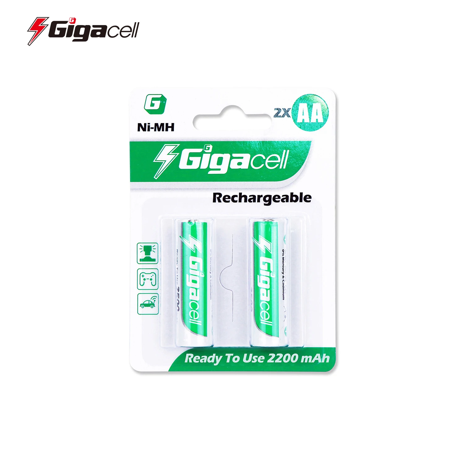 Rechargeable Ni-MH HR6 2000mAh AA rechargeable battery
