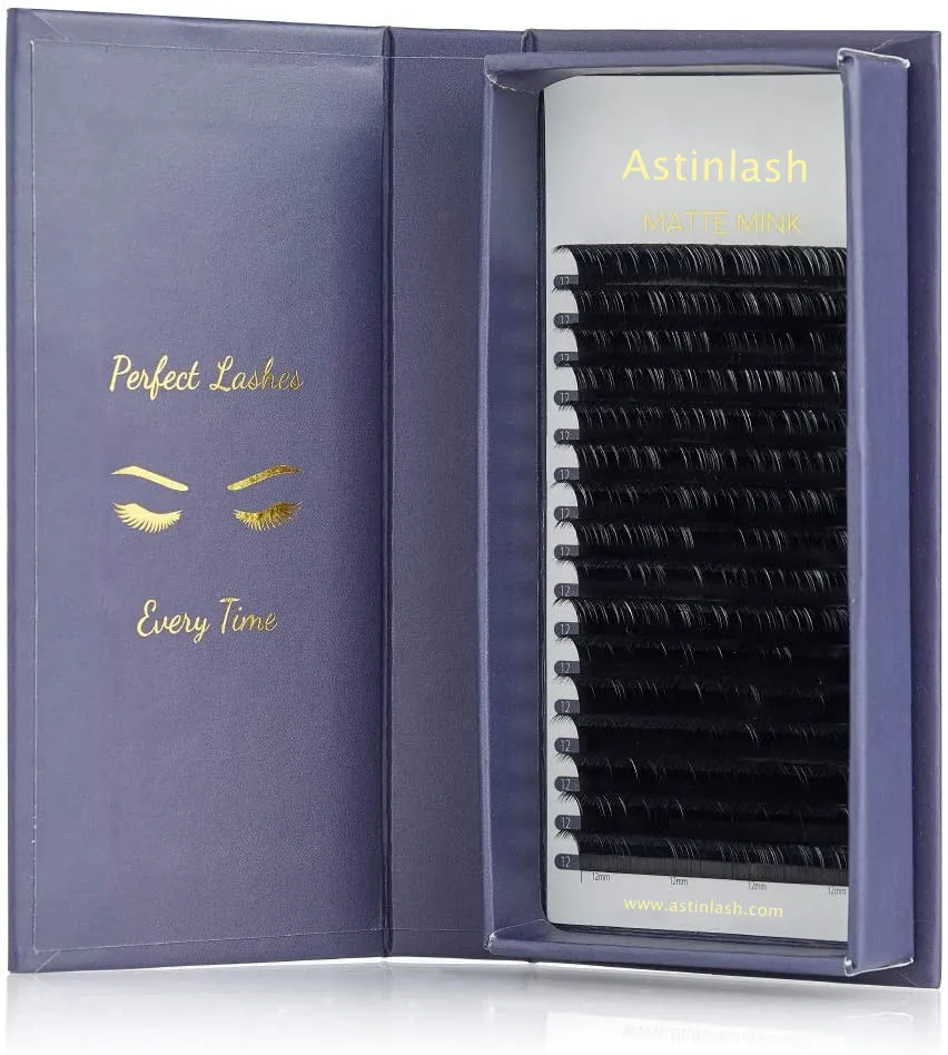 Hand Made Wholesale Individual Super Soft Korean PBT Automatic Fanning Siberian Mink Easy Fan Eyelash Extensions