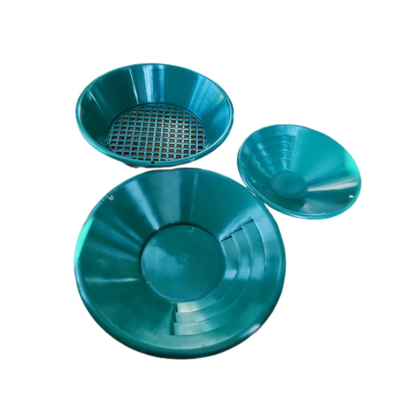 14 inch plastic gold pan with panning tools for gold processing