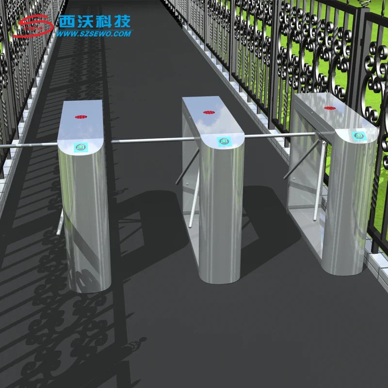 SEWO Automatic Tripod Turnstile Gate with factory price for Pakistan Speed Gate Turnstile Pass Price