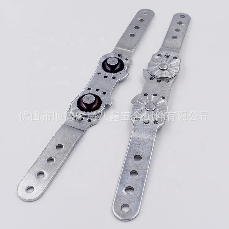 6 joints Iron Connector Hardware Sofa Headrest Locking Hinged Bracket Sofa Headrest Hinge