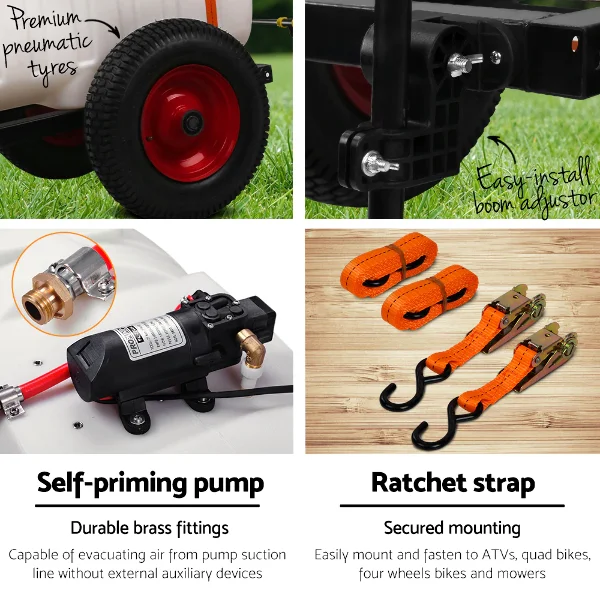100L ATV tractor  Sprayer Pump Driven, for Quad Bike or Ride On Mower tank spot Sprayer