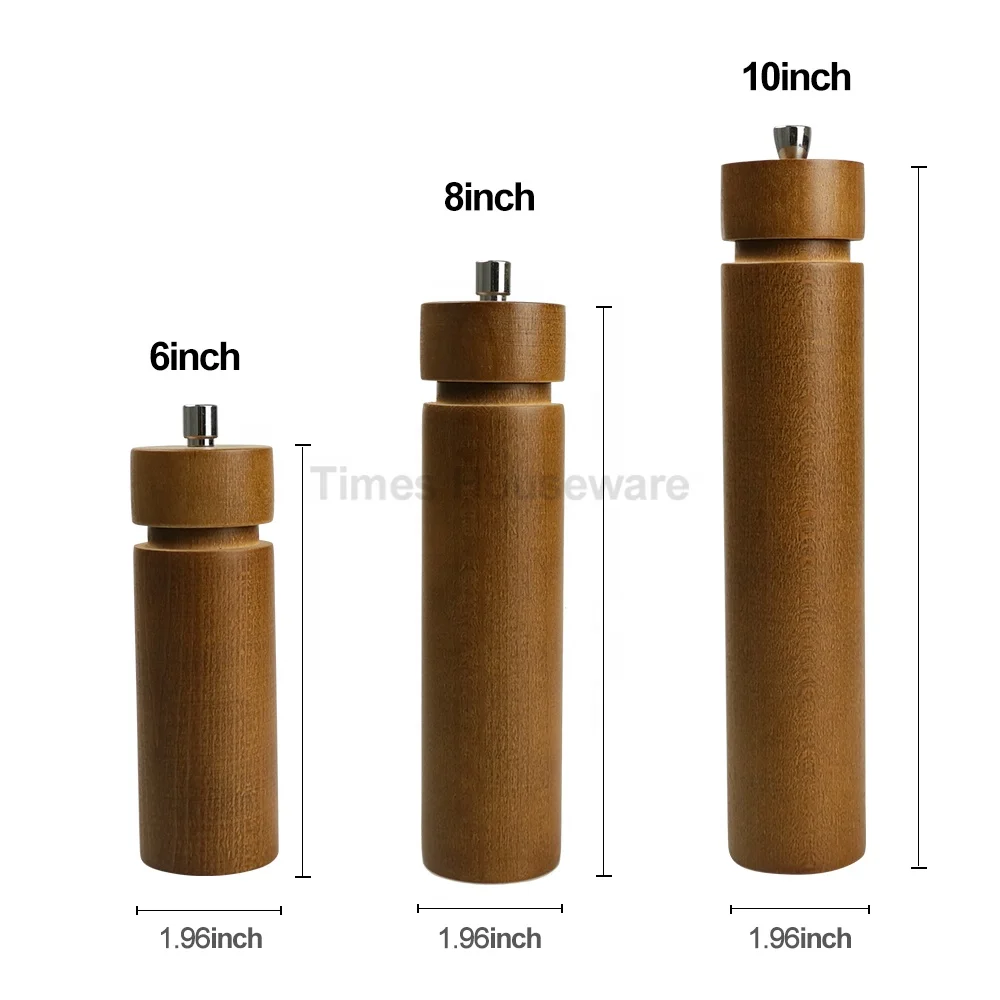 Wooden Wine Bottle Pepper And Salt Mill Set