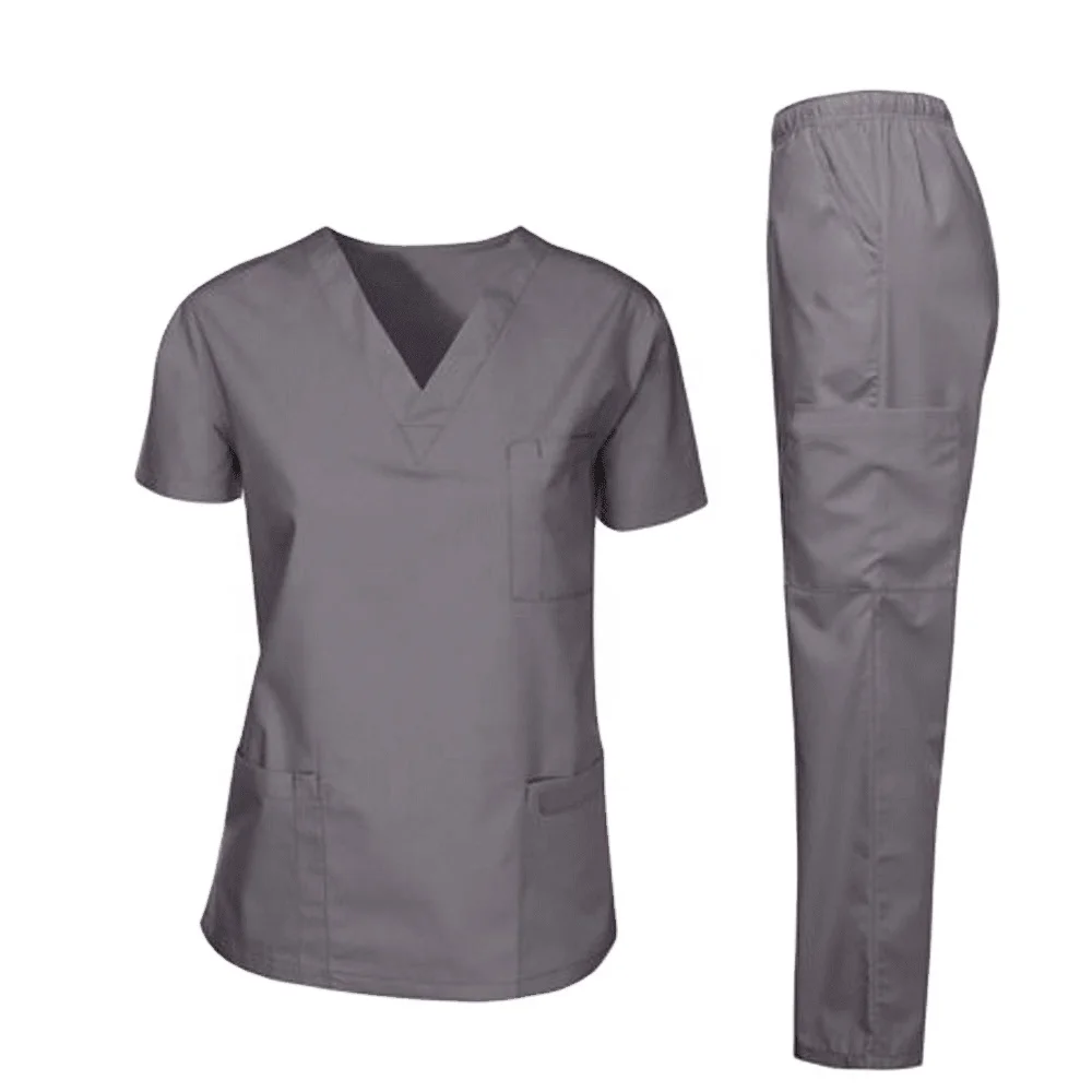 OEM Medical Clothing Hospital Uniform for Doctors Men Hospital Clothing Patient Gown Clothes Cotton Unisex Customized