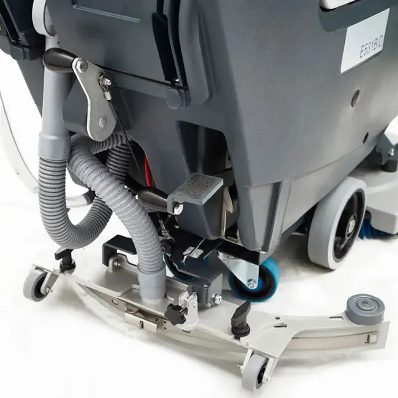 E531B&E531D Hand Push Auto Scrubber Concrete Rotary Wet and Dry Gym Floor Sweeper Scrubber Machine Cleaning Brush Warehouse for